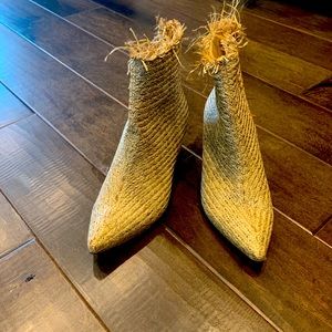 Booties. Worn for 1 hour. Like new-